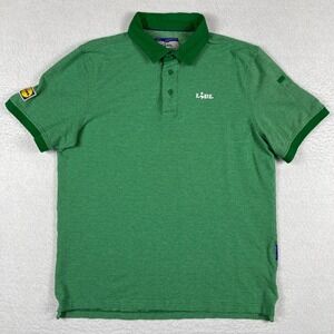 Lidl Polo Shirt Mens Large Green Organic Work‎ Grocery Store Employee Job